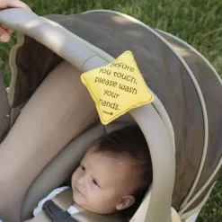 Safety 1St - No Germs On Board Sign 2Pk, Yellow