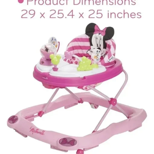 Safety 1st Disney Music &amp; Lights Walker Glittler Minnie Mouse