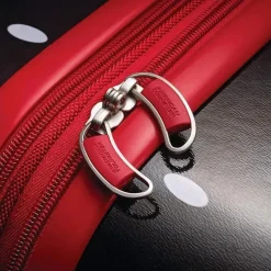 Samsonite - American Tourister Disney Hardside Bagagem com rodas giratórias, preta, vermelha, branca, Minnie Mouse, 21 polegadas