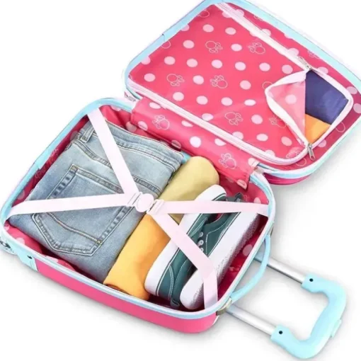 Samsonite - American Tourister unissex infantil Disney Hardside bagagem com rodas giratórias, Minnie Mouse, 20 polegadas
