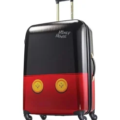 Samsonite - Bagagem Hardside Disney com rodas giratórias, calças pretas/vermelhas/Mickey Mouse