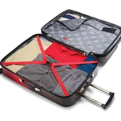 Samsonite - Bagagem Hardside Disney com rodas giratórias, calças pretas/vermelhas/Mickey Mouse