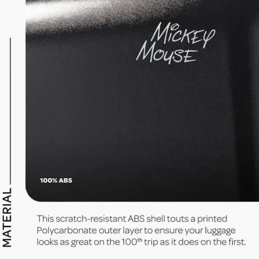 Samsonite - Bagagem Hardside Disney com rodas giratórias, calças pretas/vermelhas/Mickey Mouse