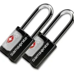 Samsonite - fechaduras com chave Travel Sentry com 2 unidades, pretas