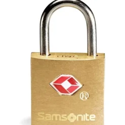Samsonite - fechaduras com chave Travel Sentry, pacote com 2, latão