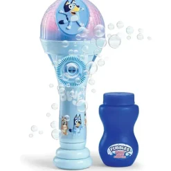 Sandy Ruben - Máquina de bolhas e microfone de brinquedo para crianças pequenas BLUEY modo de dança