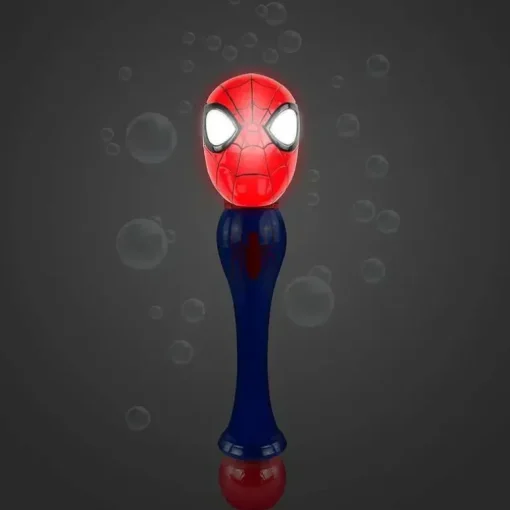 Sandy Ruben - Varinha de bolha iluminada do Homem-Aranha da Marvel para crianças pequenas