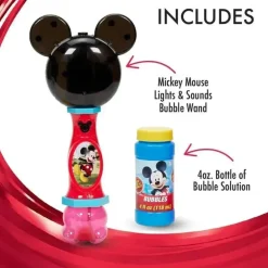 Sandy Ruben - Varinha de bolhas musical para crianças pequenas da Disney Mickey Mouse e som