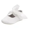 Sapatilha de balé Ralph Lauren Layette Briley, cetim branco