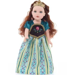 Sapatilhas e tiara da boneca Little Adventures, ouro