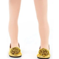 Sapatilhas e tiara da boneca Little Adventures, ouro