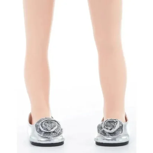 Sapatinhos e Tiara Boneca Little Adventures, Prata