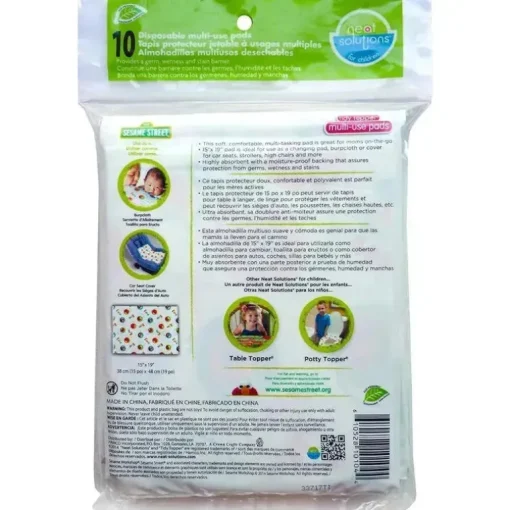 Sassy - Neat Solutions Almofadas multiuso da Vila Sésamo, 10 contagens