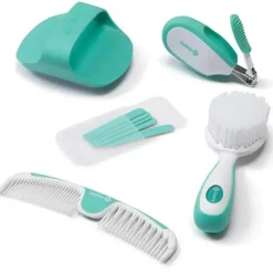 Segurança 1º - Pronto Para Bebê Dlx. Kit de Berçário, Pirâmide Aqua