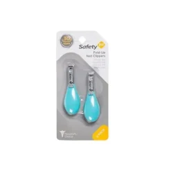 Segurança 1º Cortador de Unhas Dobrável - Azul Artic (2 unidades)