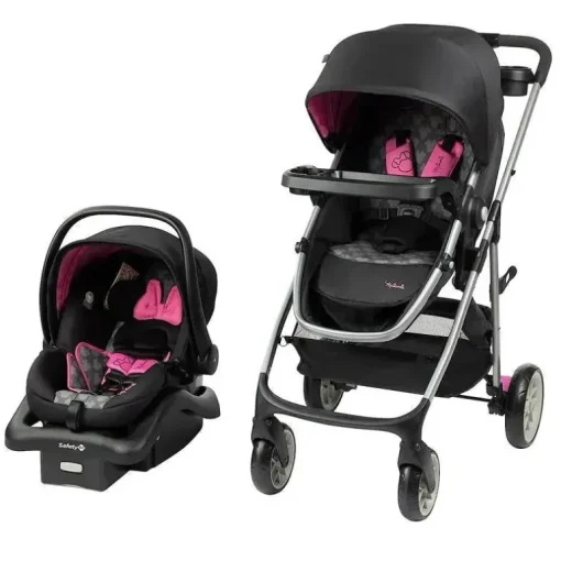 Segurança em primeiro lugar - Disney Baby Minnie Mouse Grow and Go Sistema de viagem modular, simplesmente Minnie