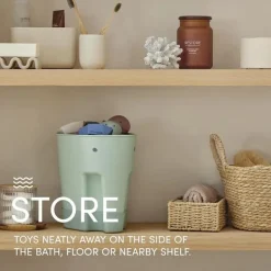 Shnuggle - Ellie Bath Toy Storage Scoop, Grey