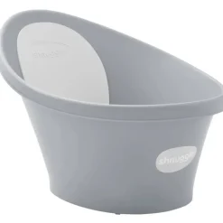 Shnuggle - Newborn Baby Bath With Plug, Pebble Grey
