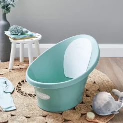 Shnuggle - Newborn Baby Bath With Plug, Eucalyptus
