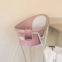 Shnuggle - Newborn Baby Bath With Plug, Blossom