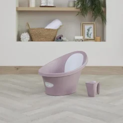Shnuggle - Newborn Baby Bath With Plug, Blossom