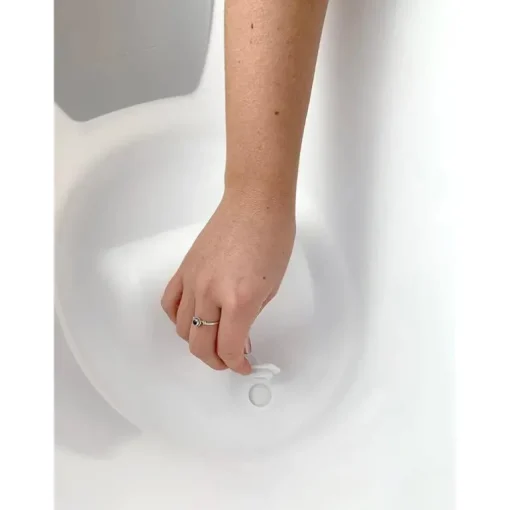 Shnuggle - Newborn Baby Bath With Plug, White
