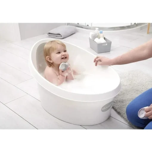 Shnuggle - Toddler Bath Tub, White & Grey