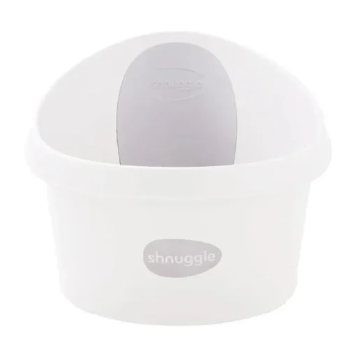 Shnuggle - Toddler Bath Tub, White & Grey