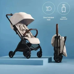 Silver Cross - Carrinho Leve Jet 5, Branco Amêndoa