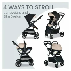 Sistema de viagem Britax Willow Brook S + com base anti-rebote alpina - Sand Onyx