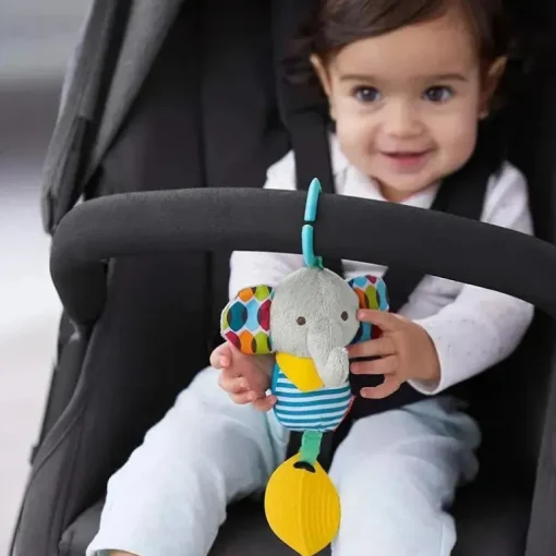 Skip Hop - Bandana Buddies Chime &amp; Teether Stroller Toy, Elefante.