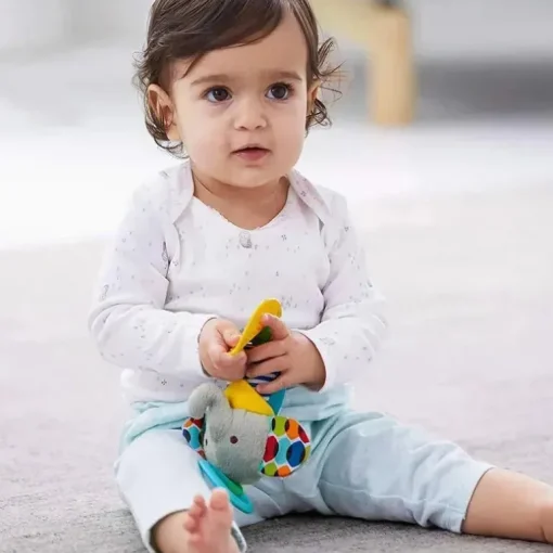 Skip Hop - Bandana Buddies Chime &amp; Teether Stroller Toy, Elefante.
