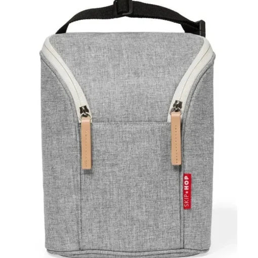 Skip Hop - Bolsa Dupla Garrafa Grab &amp; Go, Cinza Melange