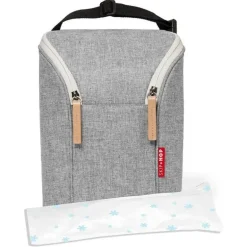 Skip Hop - Bolsa Dupla Garrafa Grab &amp; Go, Cinza Melange