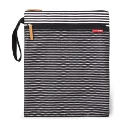 Skip Hop - Bolsa Grab &amp; Go Wet/Dry, listra preta e branca