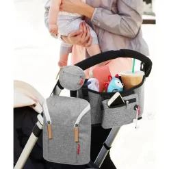 Skip Hop - Bolso Chupeta, Melange Cinza