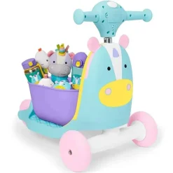 Skip Hop - brinquedo 3 em 1 do zoológico, unicórnio