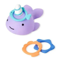 Skip Hop - Brinquedo de banho para bebê Zoo Narwhal Ring Toss