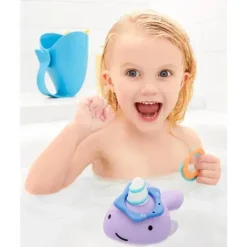 Skip Hop - Brinquedo de banho para bebê Zoo Narwhal Ring Toss