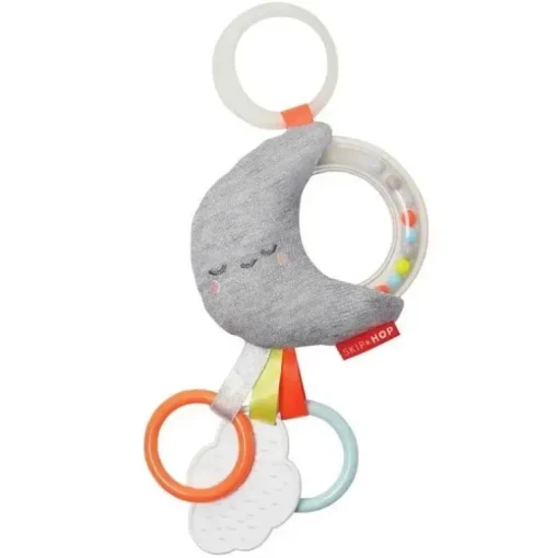 Skip Hop - Brinquedo para carrinho de passeio Silver Lining Cloud Rattle Moon