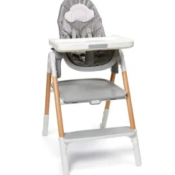 Skip Hop - Cadeira alta conversível Sit-to-Step, cinza