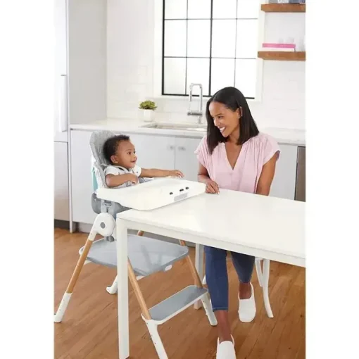 Skip Hop - Cadeira alta conversível Sit-to-Step, cinza