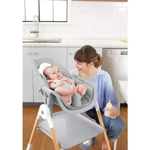 Skip Hop - Cadeira alta conversível Sit-to-Step, cinza