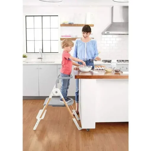 Skip Hop - Cadeira alta conversível Sit-to-Step, cinza