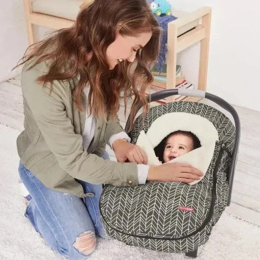Skip Hop - Capa para assento de carro Stroll &amp; Go, pena cinza