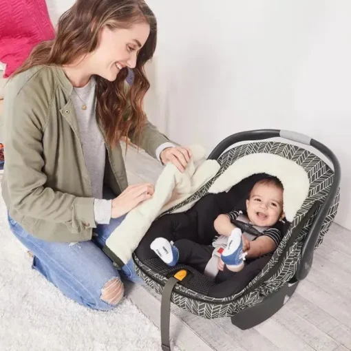 Skip Hop - Capa para assento de carro Stroll &amp; Go, pena cinza