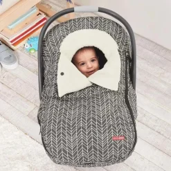 Skip Hop - Capa para assento de carro Stroll &amp; Go, pena cinza