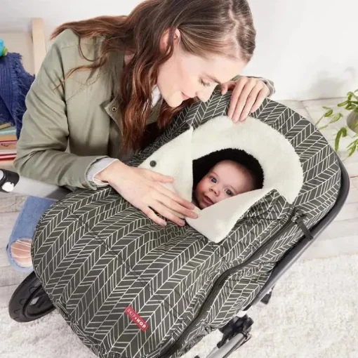 Skip Hop - Capa para assento de carro Stroll &amp; Go, pena cinza