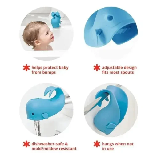 Skip Hop - Capa para Bica de Banho para Bebê, Ajuste Universal, Moby, Azul