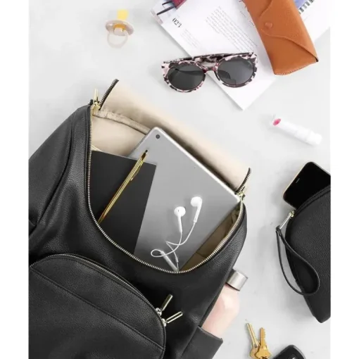 Skip Hop - Conjunto de Mochila de Fraldas 6 em 1 Evermore, Preto